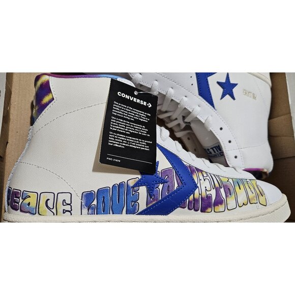 Converse Pro Leather 'Peace, Love & Basketball' High Top Shoes Sneakers - Picture 9 of 13